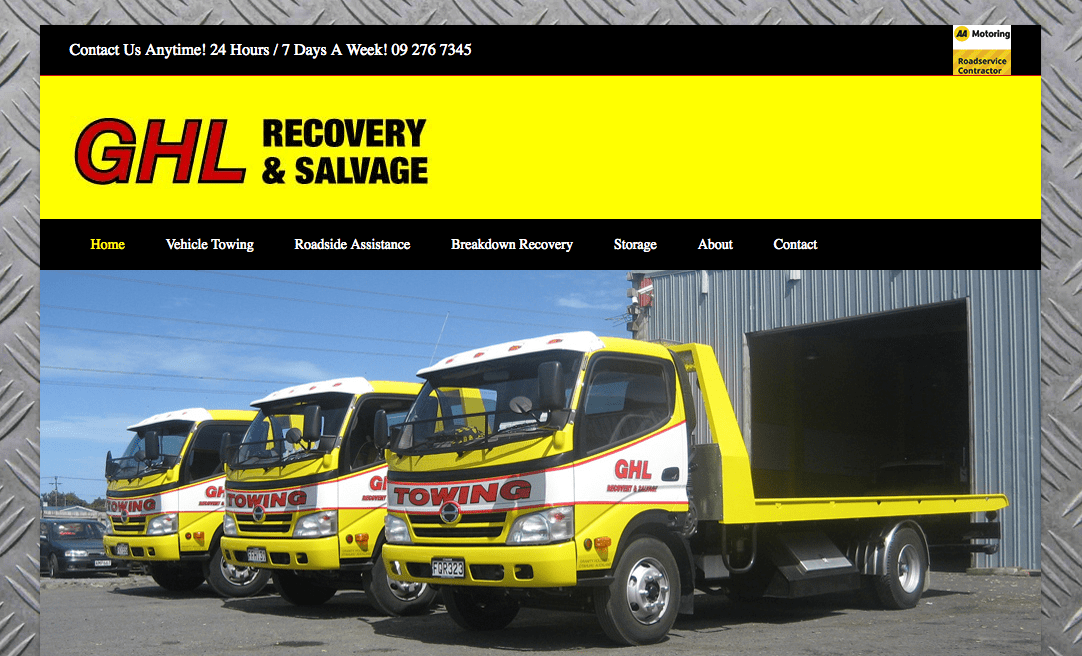 GHL Recovery and Salvage's Homepage