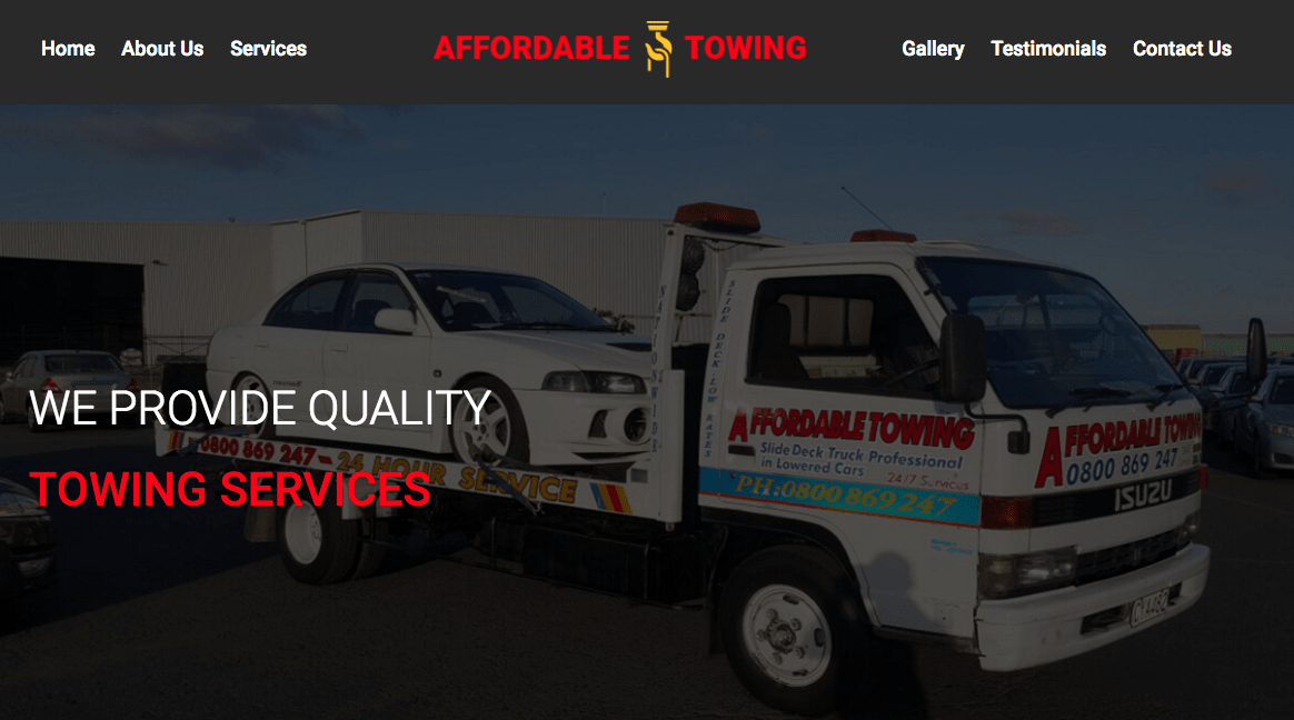 Affordable Towing's Homepage