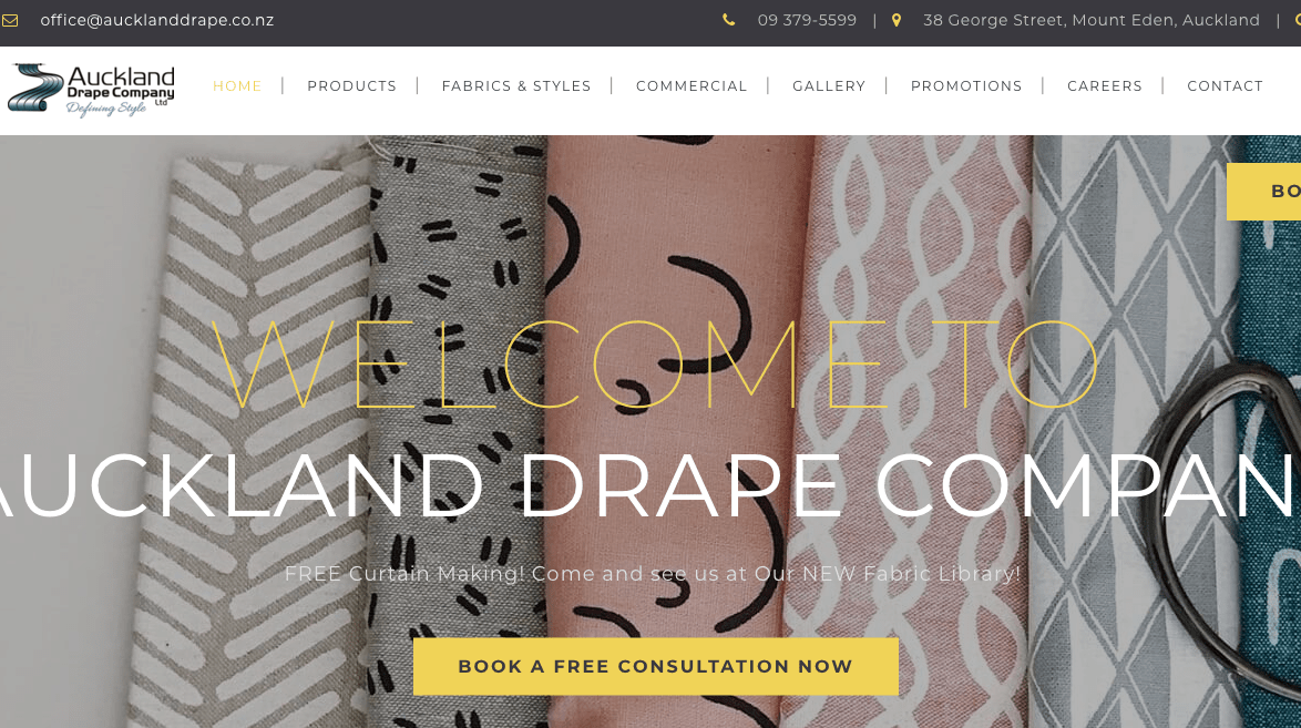 Auckland Drape Company's Homepage