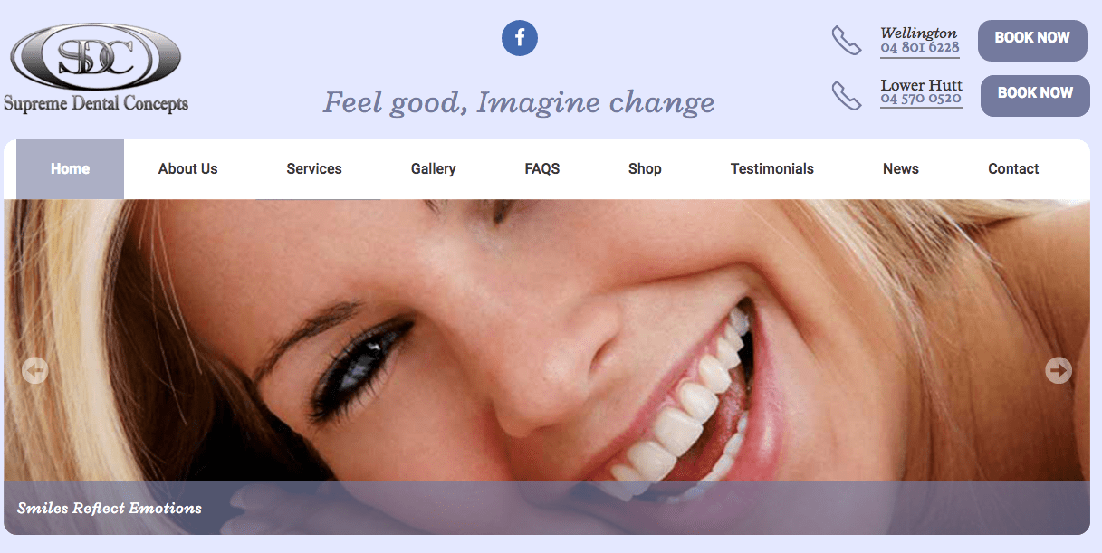 Supreme Dental Concepts' Homepage