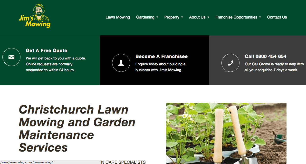 Jim’s Mowing's Homepage