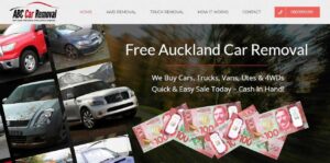 ABC Car Removal's homepage