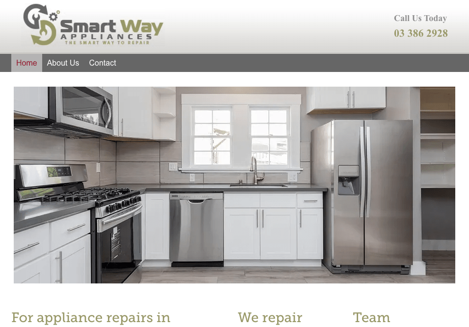 Smart Way Appliances' Homepage