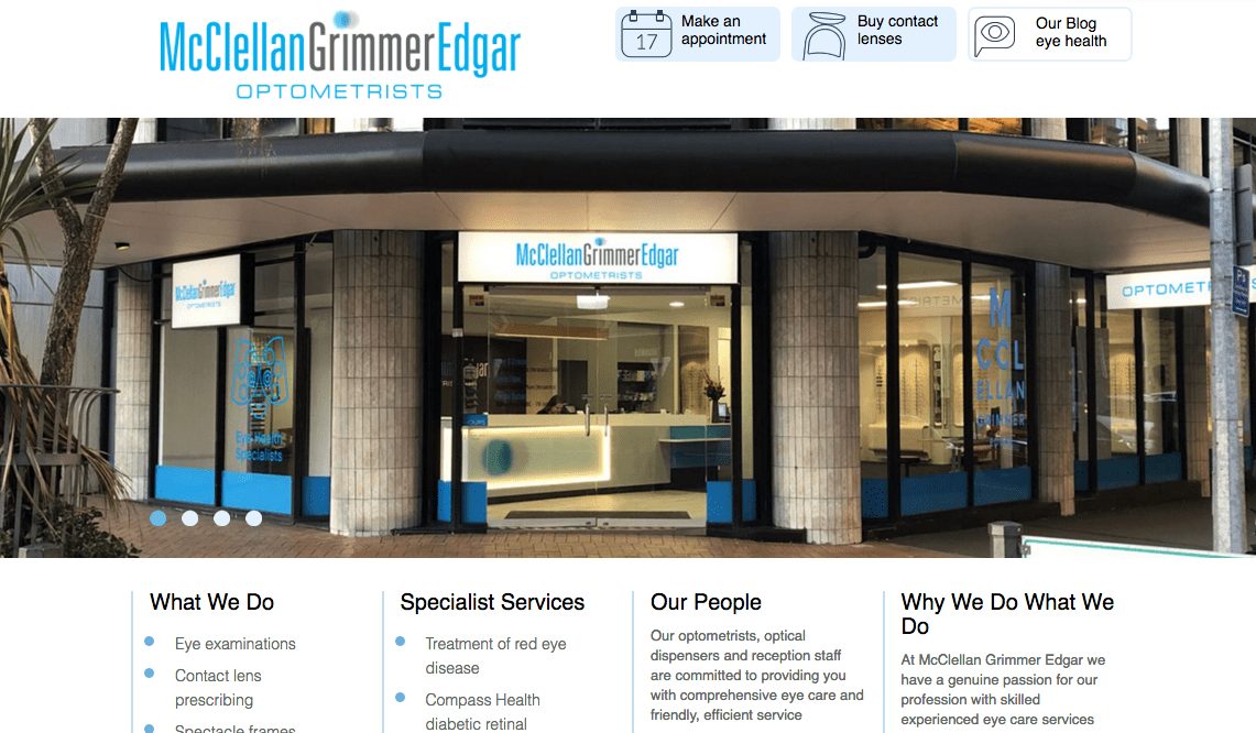 McClellan Grimmer Edgar Optometrists' Homepage