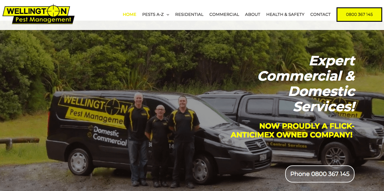Wellington Pest Management's Homepage
