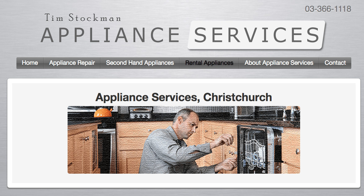Tim Stockman Appliance Services' Homepage