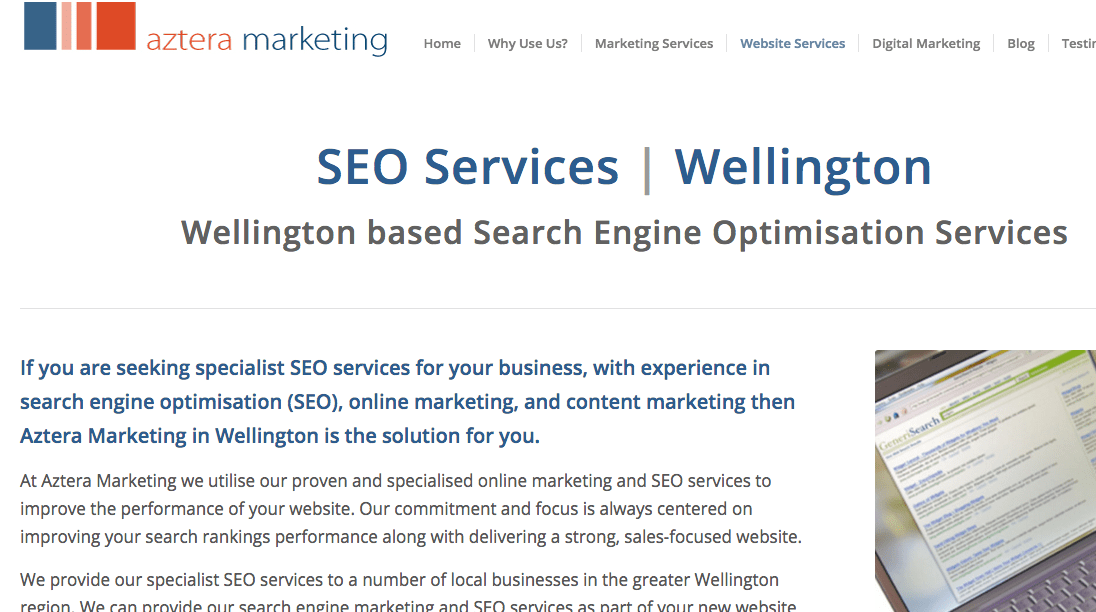 Aztera Marketing's Homepage