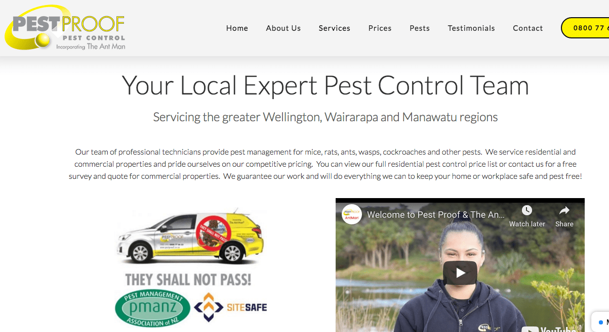 Pest Proof Pest Control's Homepage