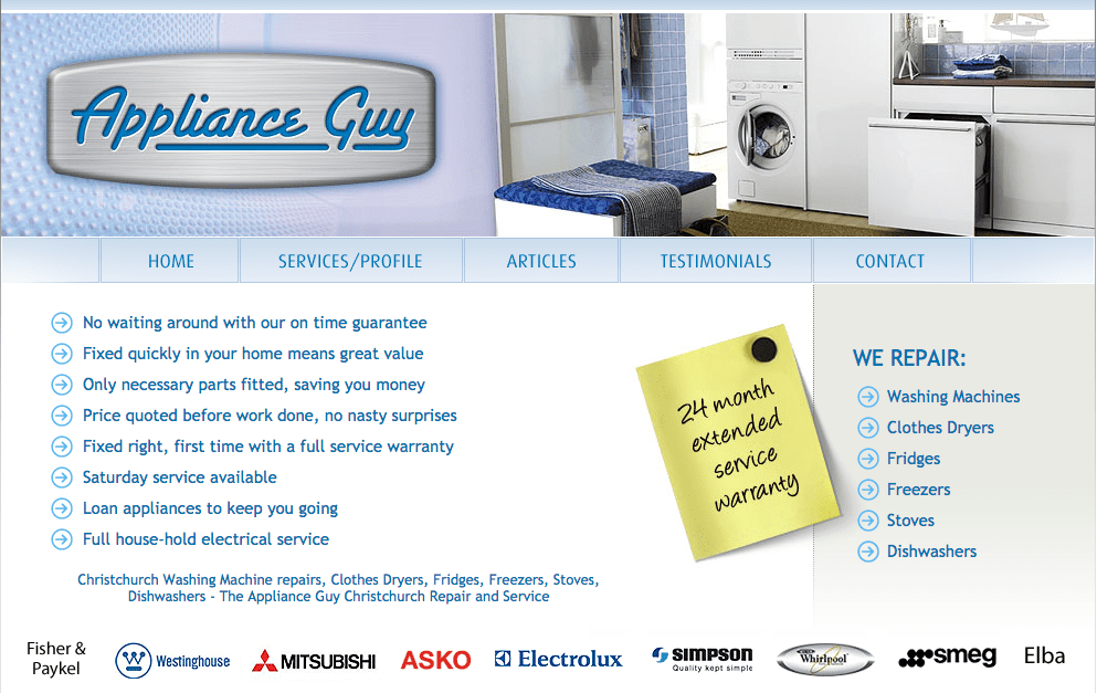 Appliance Guy's Homepage