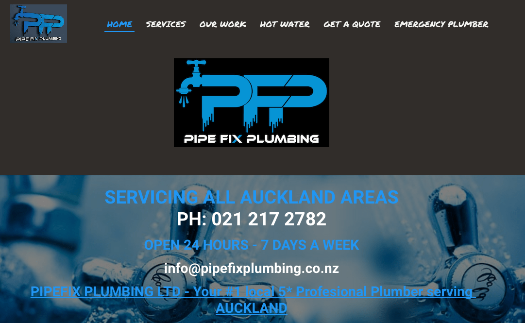 PipeFix Plumbing's Homepage