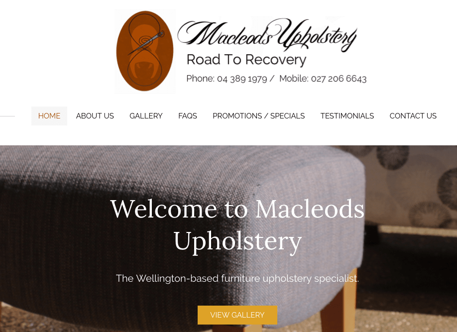 Macleods Upholstery's Homepage