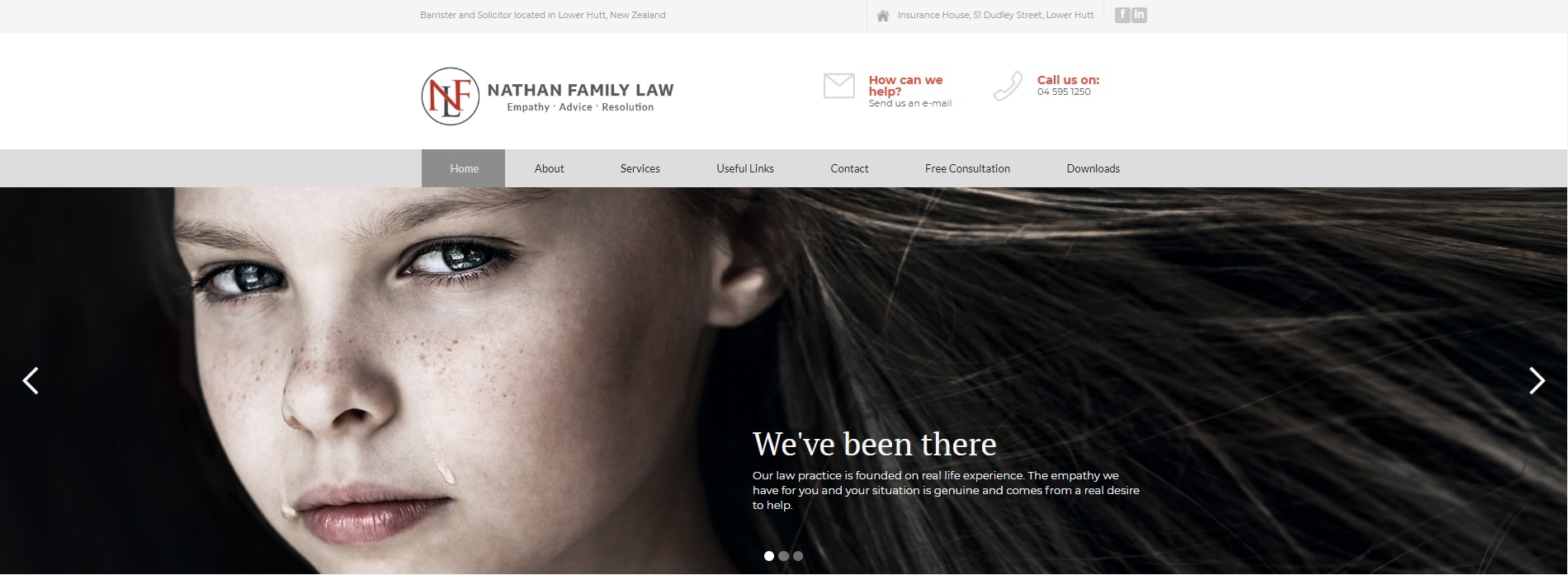 Nathan Family Law's homepage