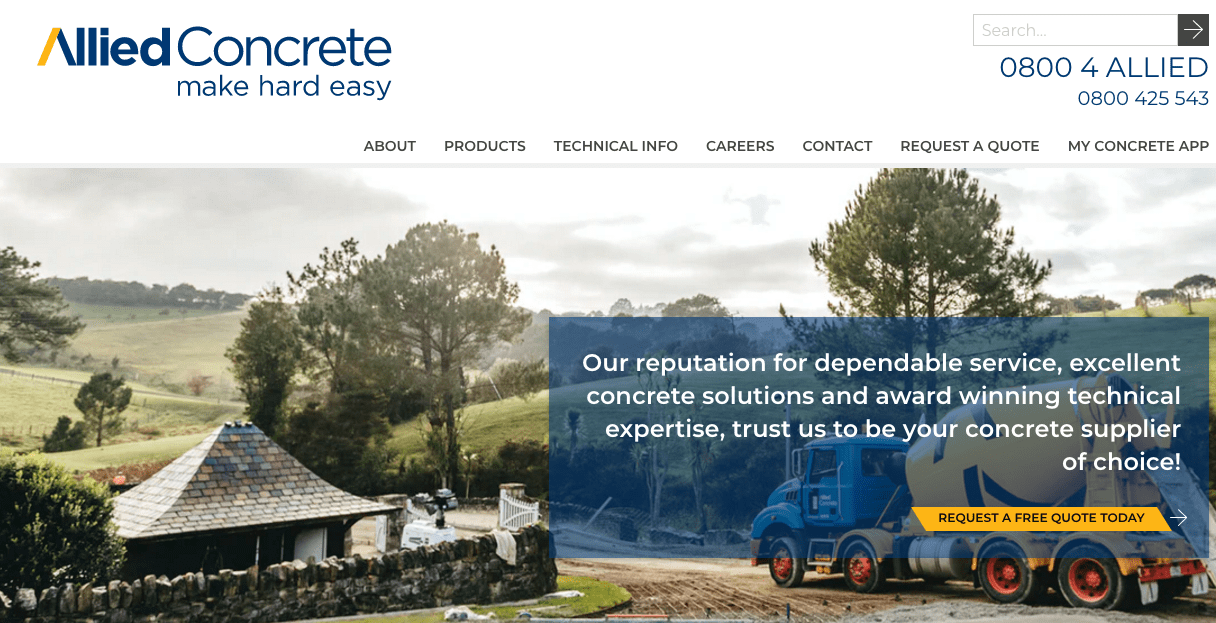 Allied Concrete's Homepage