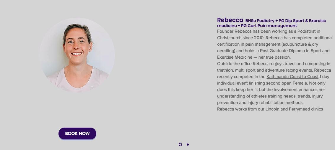 Rebecca - Complete Podiatry's Homepage