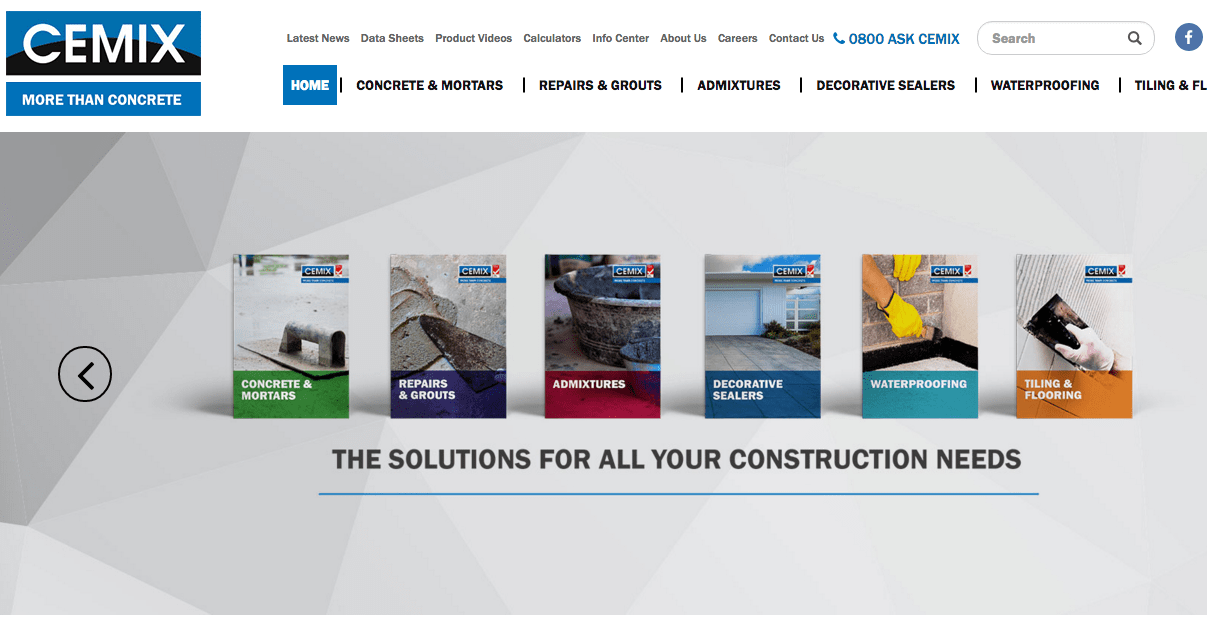Cemix Products Ltd's Homepage