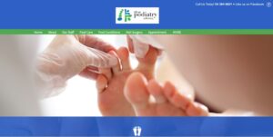 The Podiatry Clinic's homepage