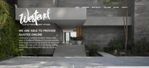 Westend Concrete Services' homepage