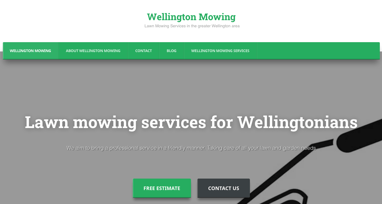 Wellington Mowing's Homepage