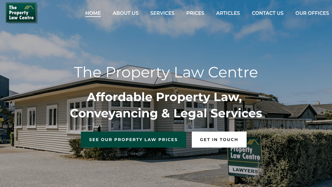 The Property Law Centre's Homepage