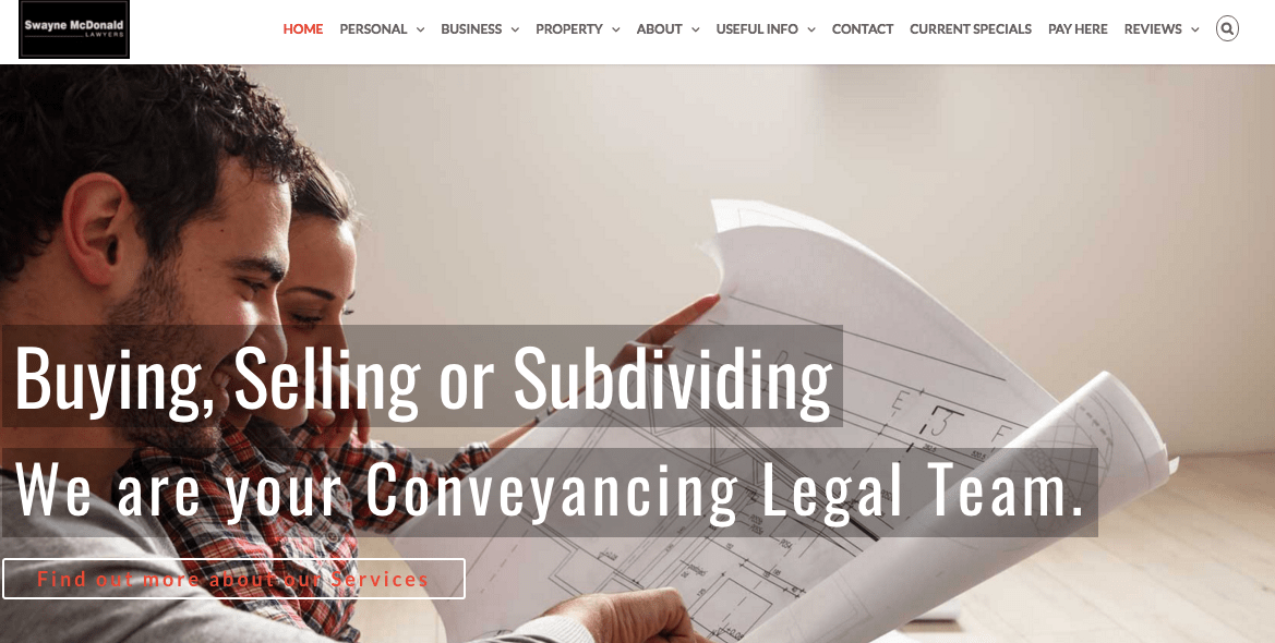 Swayne McDonald Lawyers' Homepage