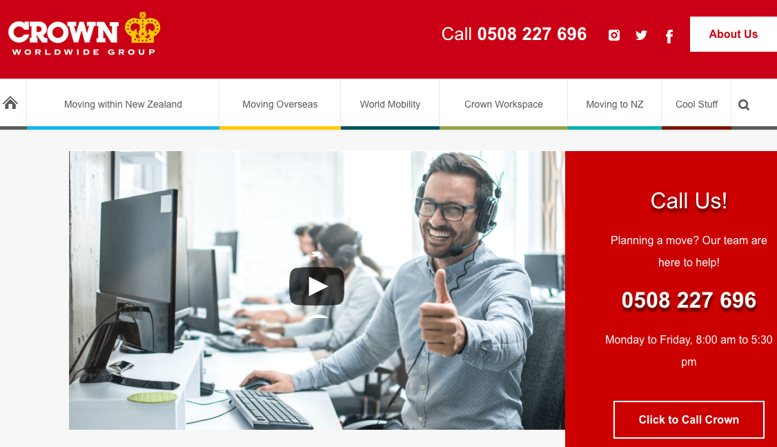 Crown Worldwide Group's Homepage