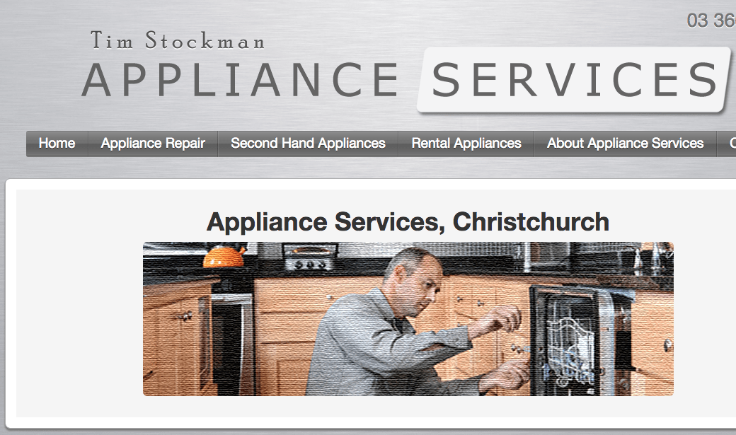 Tim Stockman Appliance Services' Homepage