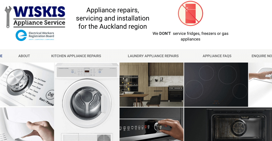 WISKIS Appliance Service's Homepage