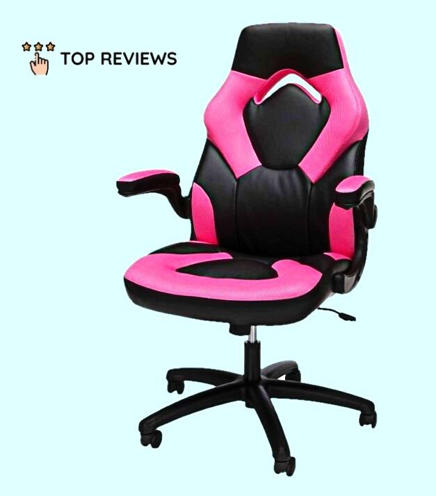OFM Essentials Collection Racing Style Leather Gaming Chair (ESS-3085-BLU)gaming chair unboxing_top reviews in new zealand