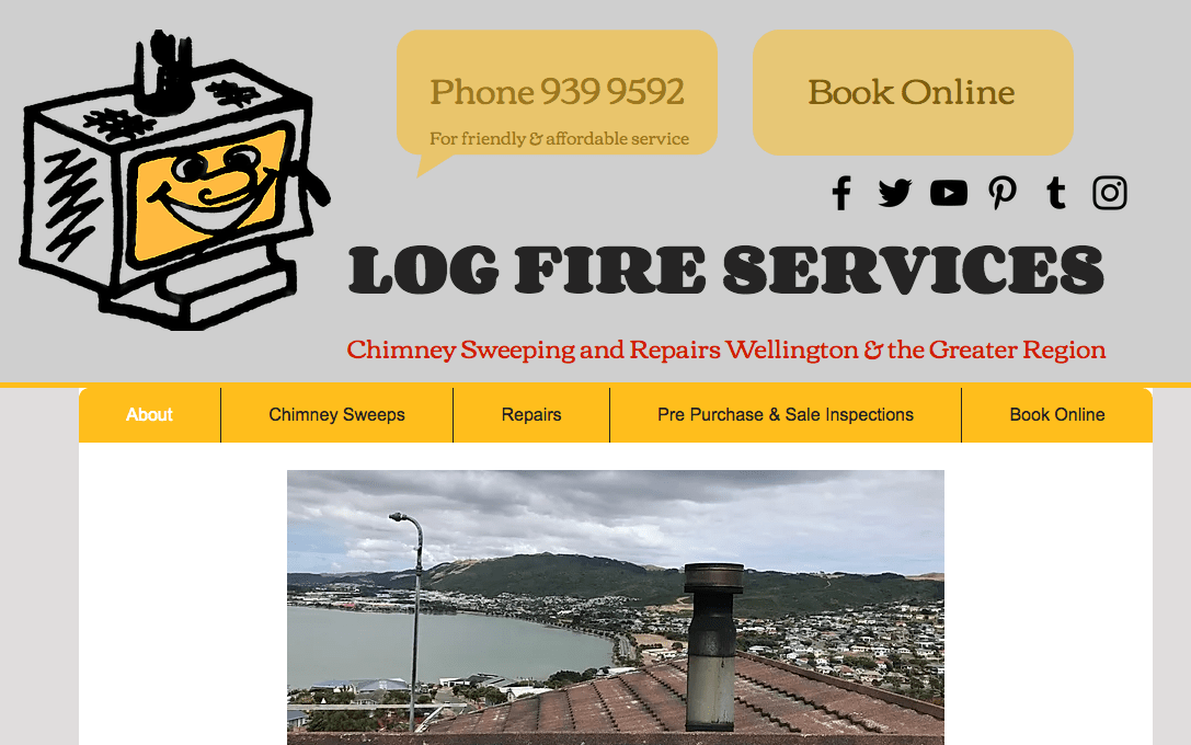 Log Fire Services' Homepage
