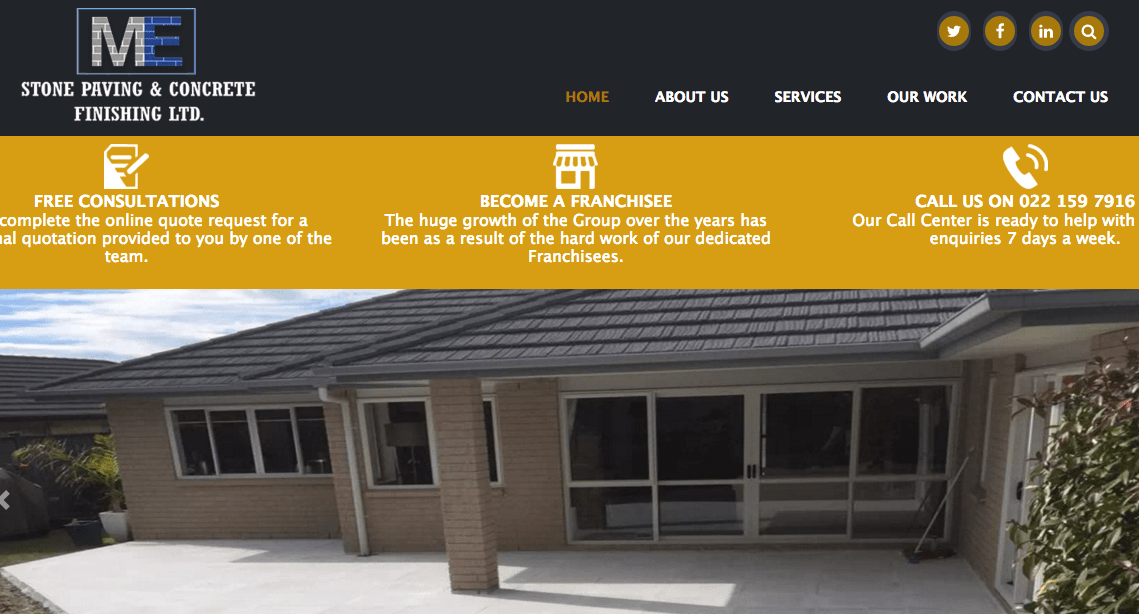 Stone Paving & Concrete Finishing Ltd.'s Homepage
