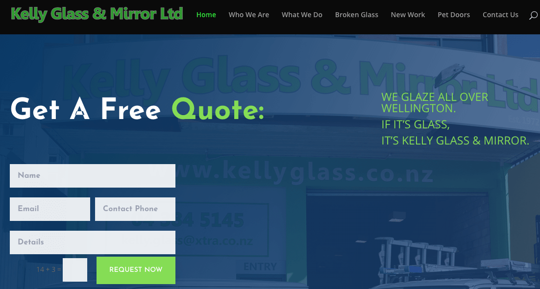 Kelly Glass & Mirror Ltd's Homepage