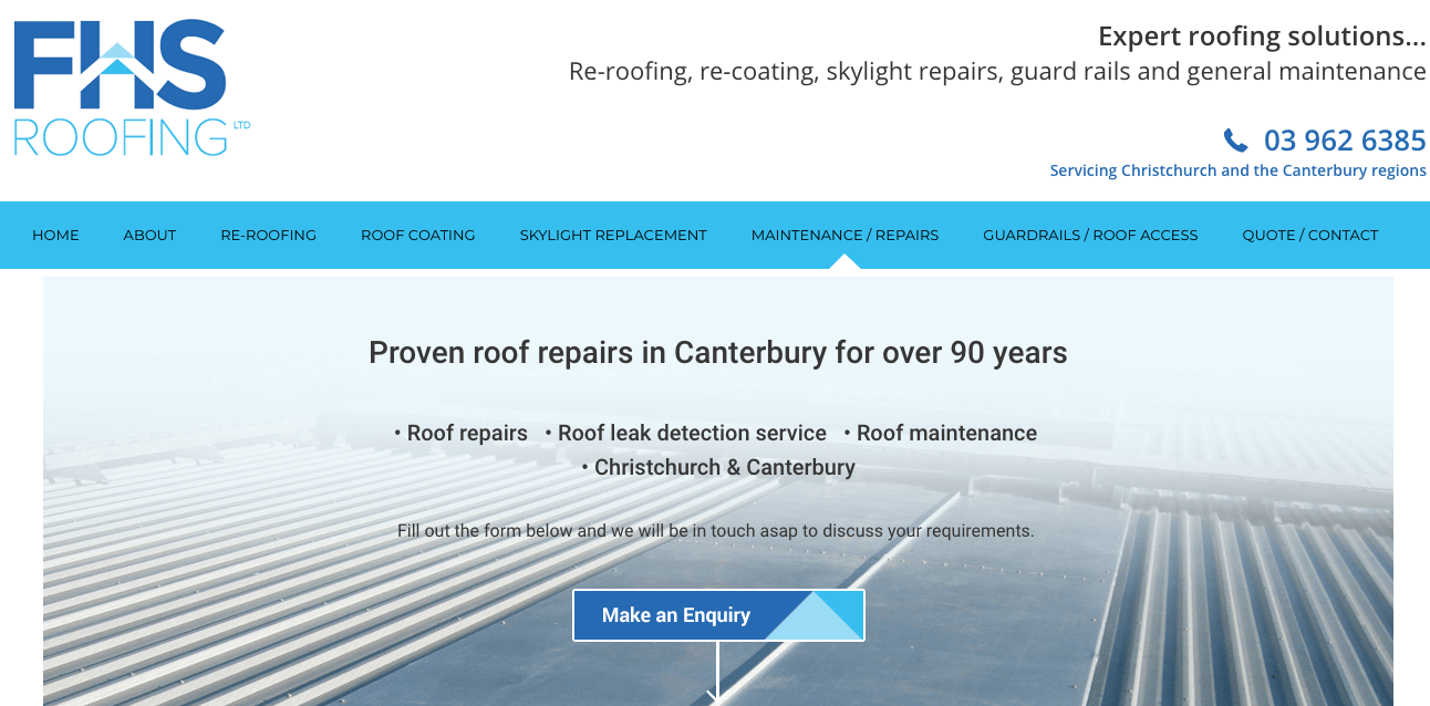 FHS Roofing Ltd's Homepage
