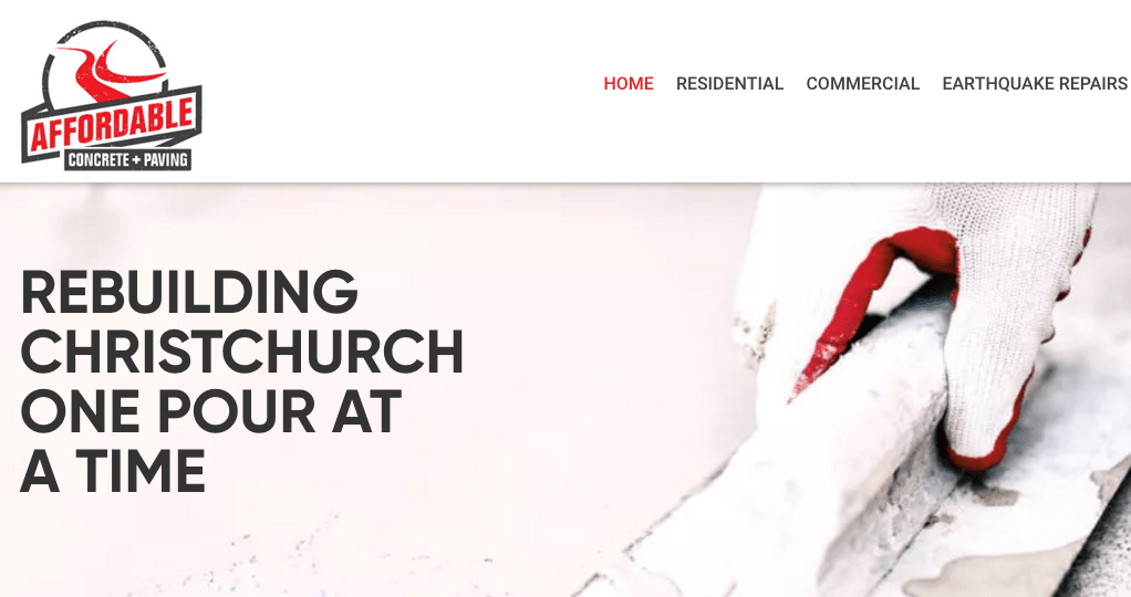 Affordable Concrete + Paving's Homepage