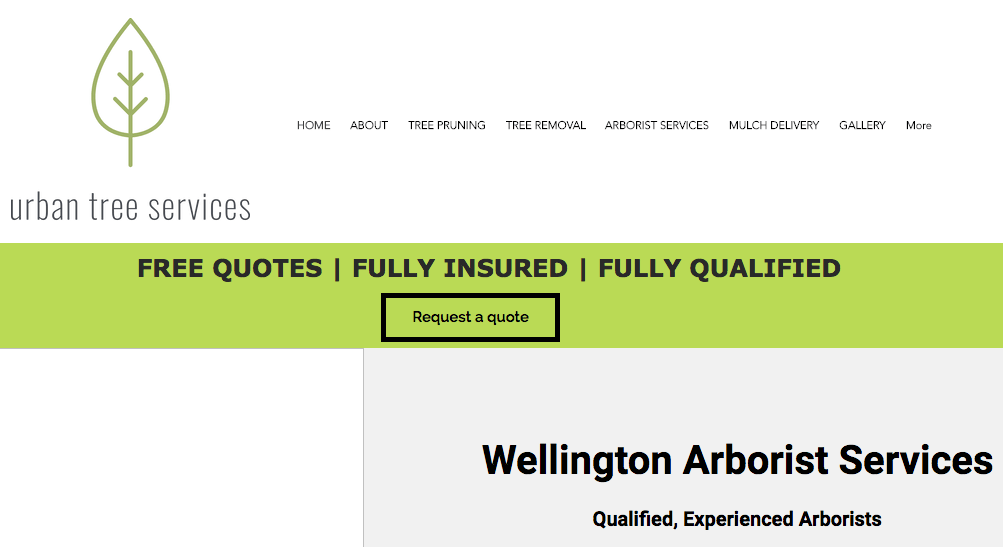 Urban Tree Services' Homepage