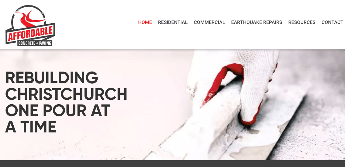 Affordable Concrete & Paving's Homepage