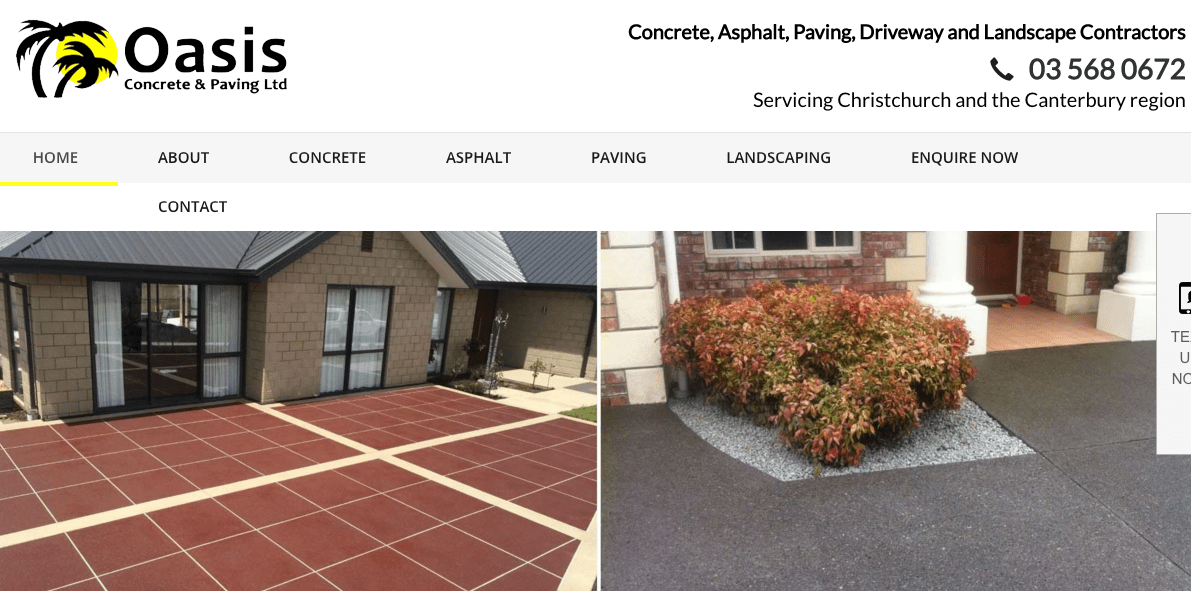 Oasis Concrete & Paving Ltd's Homepage