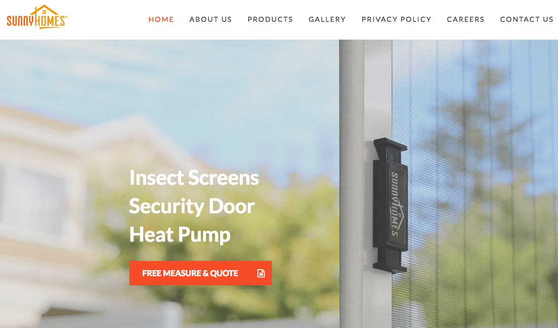 Sunny Homes' Homepage