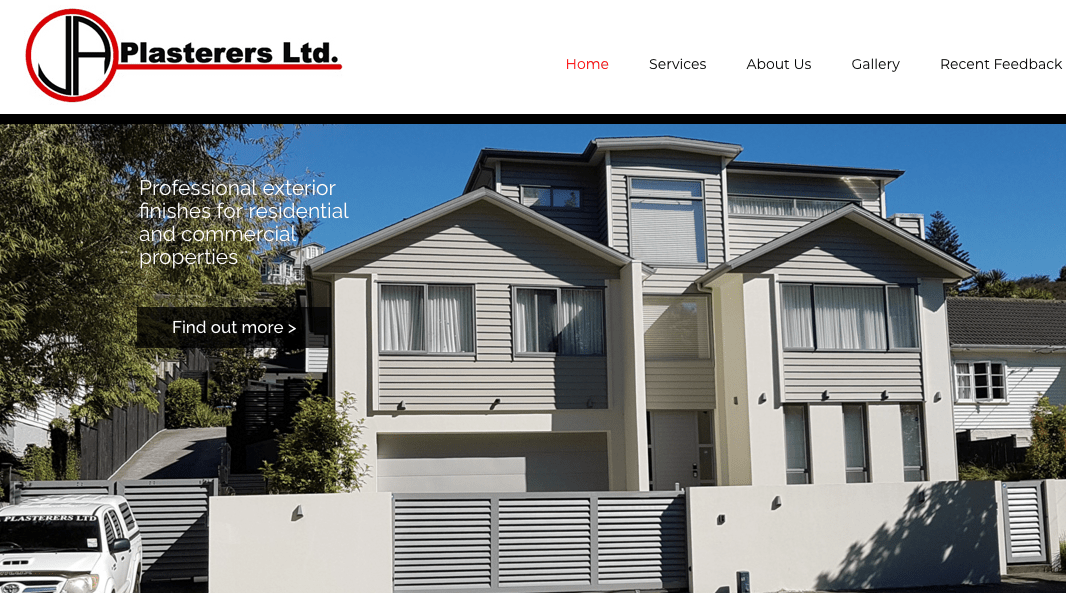 JA Plasterers Ltd's Homepage