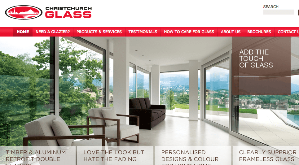 Christchurch Glass' Homepage