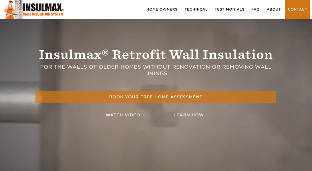 Insulmax Wall Insulation System's Homepage