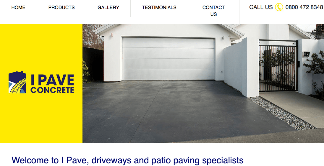 I Pave Concrete's Homepage