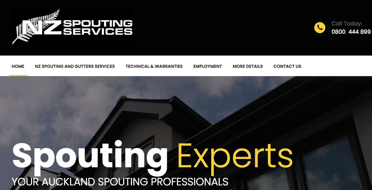NZ Spouting Services Ltd's Homepage