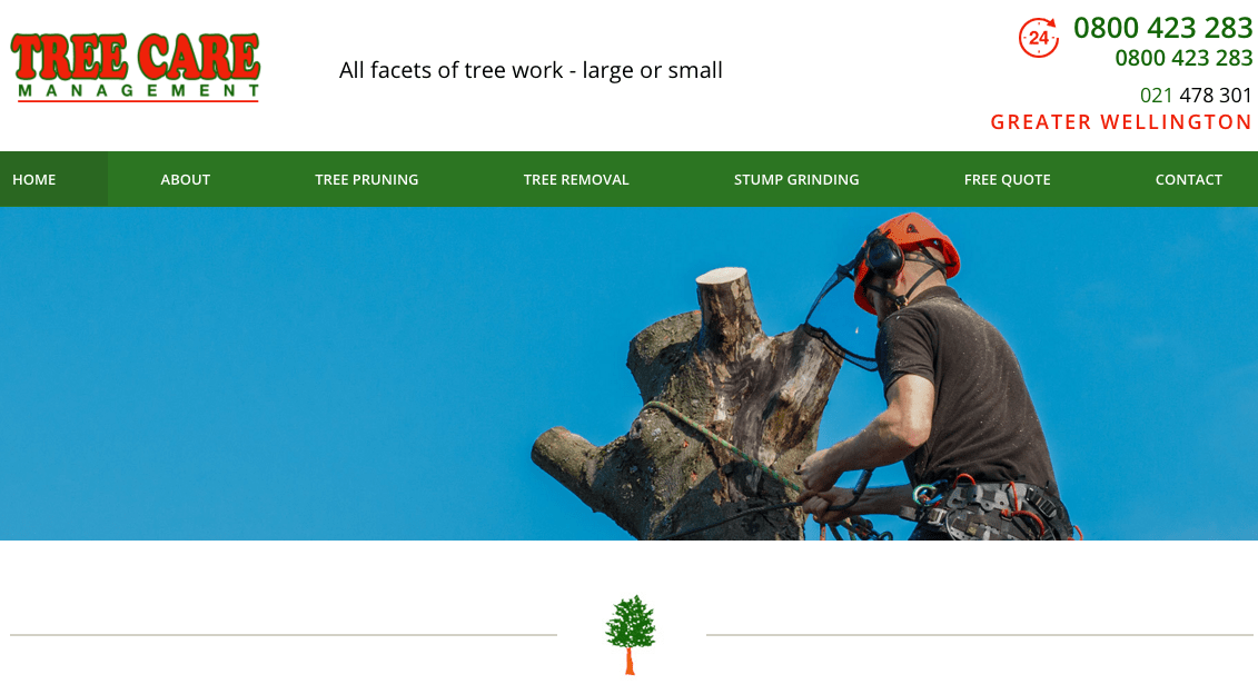 Tree Care Management's Homepage