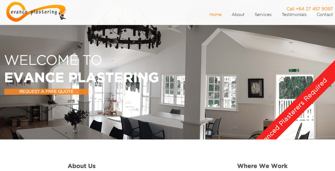 Evance Plastering's Homepage