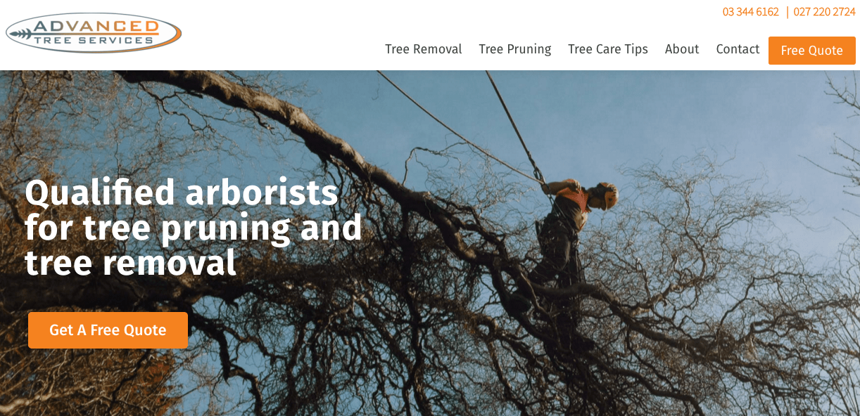 Advanced Tree Services' Homepage