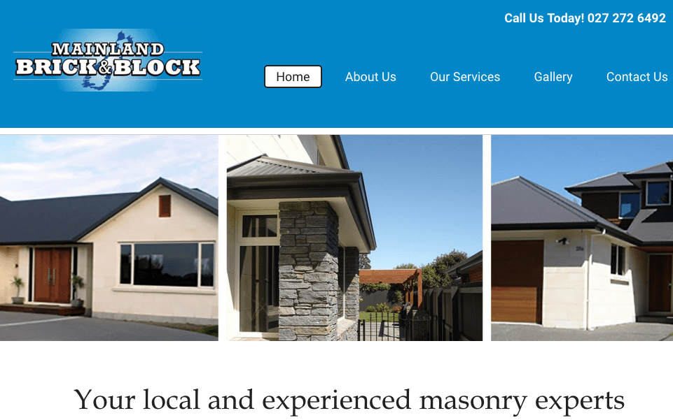 Mainland Brick & Block's Homepage