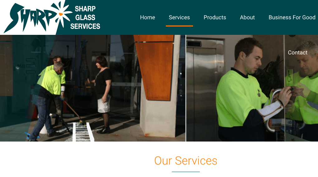 Sharp Glass Services' Homepage
