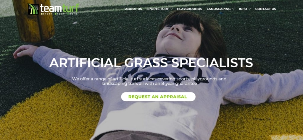 Teamturf Homepage
