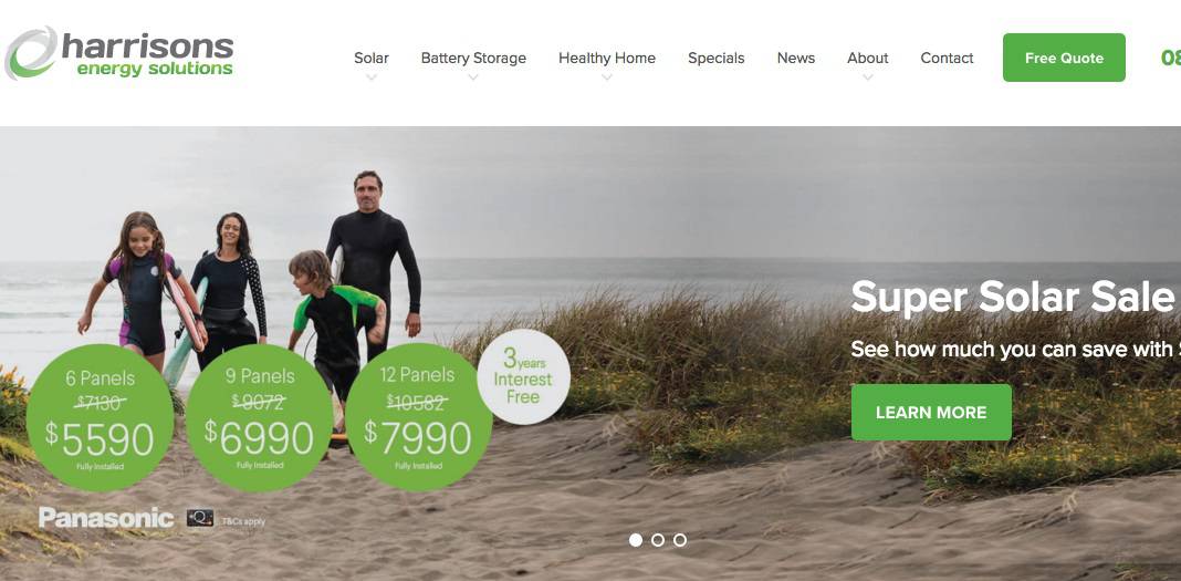 Harrisons Energy Solutions Wellington's Homepage
