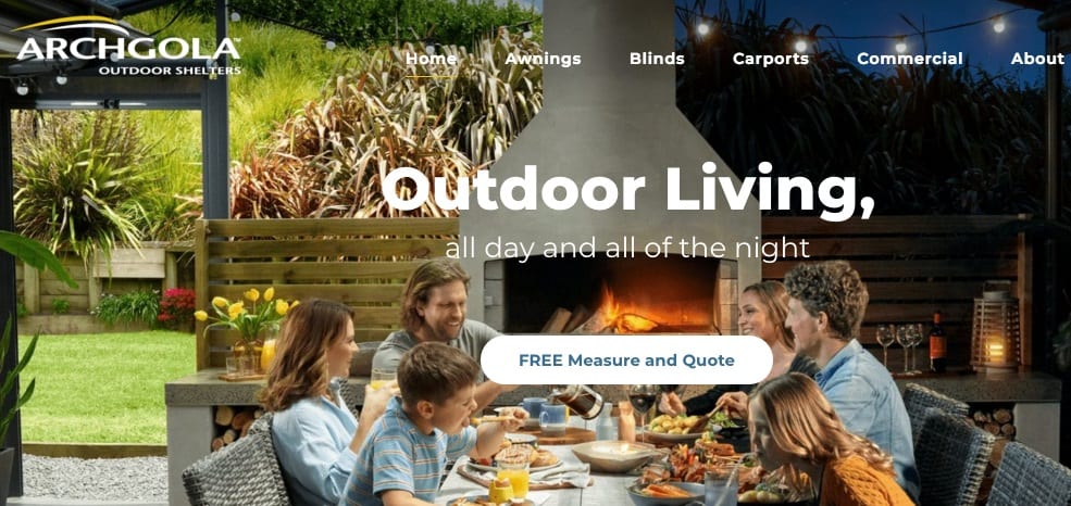 Archgola Outdoor Shelters' Homepage